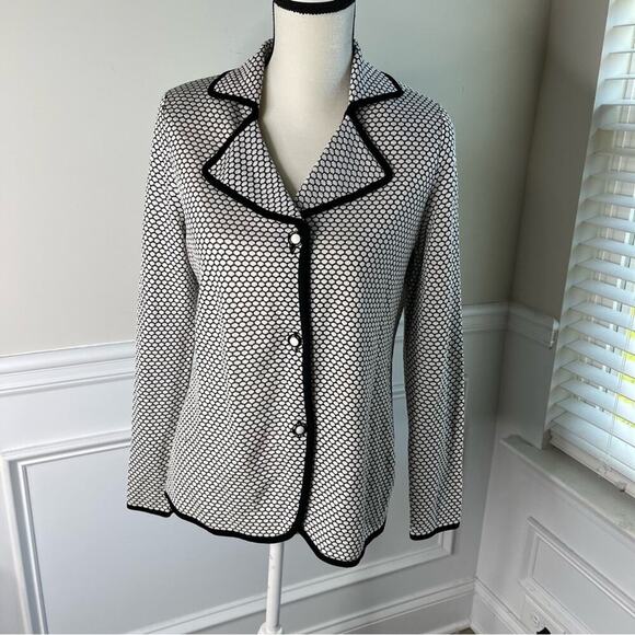 Misook textured  button front knit blazer size‎ XS - Picture 1 of 7